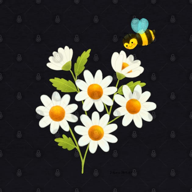 Daisies and Bee by julianamotzko